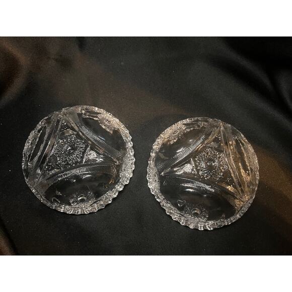 Vintage EAPG Set of 2 Berry Bowls - Picture 7 of 12